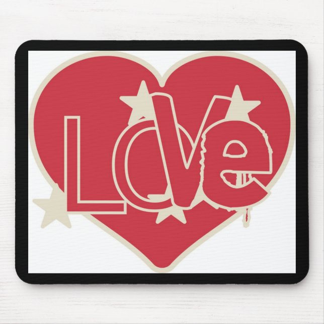 LOVE HEART MOUSE PAD (Front)