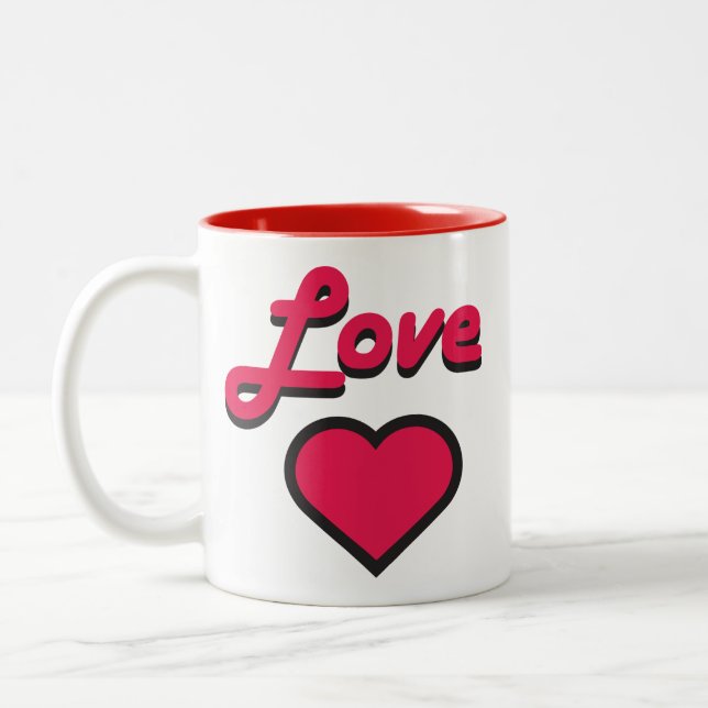 Love Heart Mug (Left)