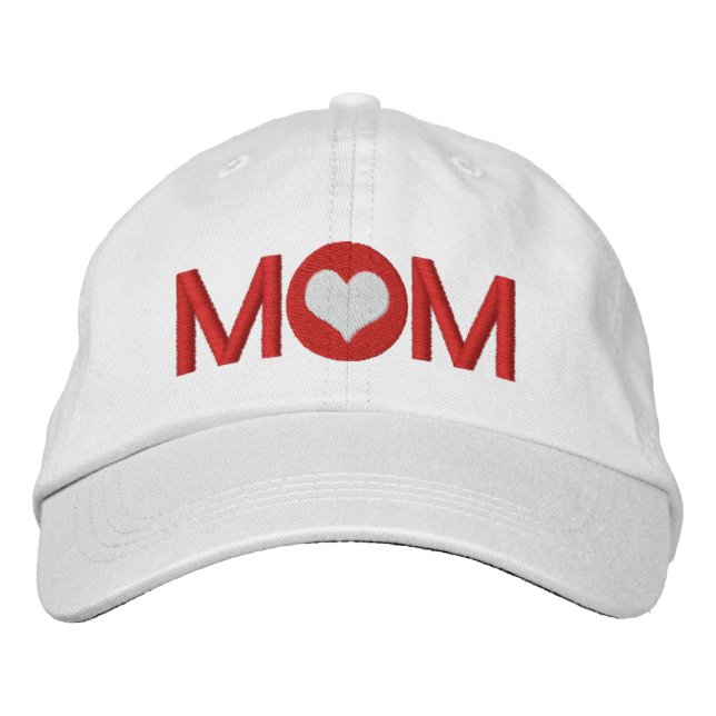 Love Heart Mum Embroidered Hat (Front)