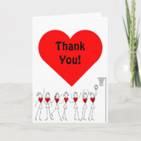 Love Heart Netball Thank You