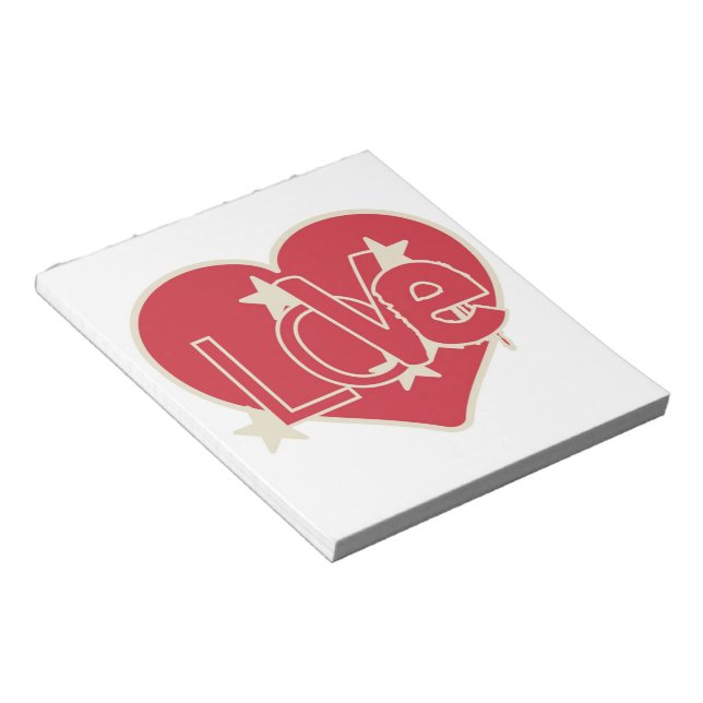 LOVE HEART NOTEPAD (Angled)