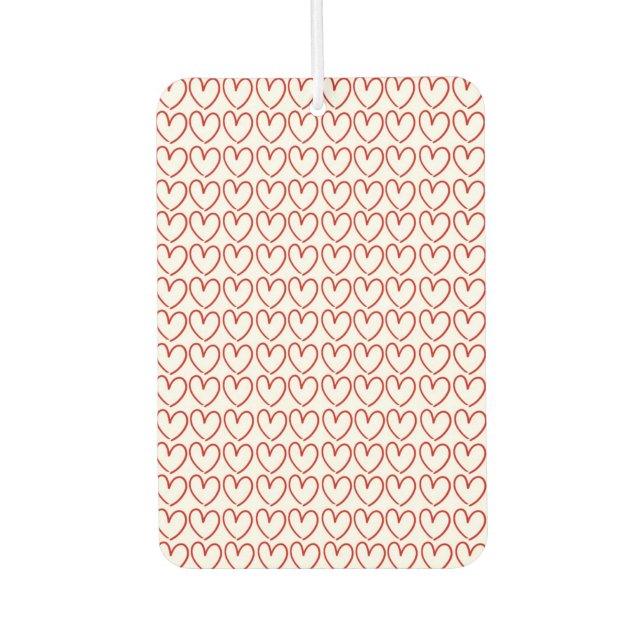Love heart pattern car air freshener (Front)