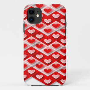 Love Heart Pattern iPhone 11 Case