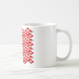 Love Heart Pattern Coffee Mug
