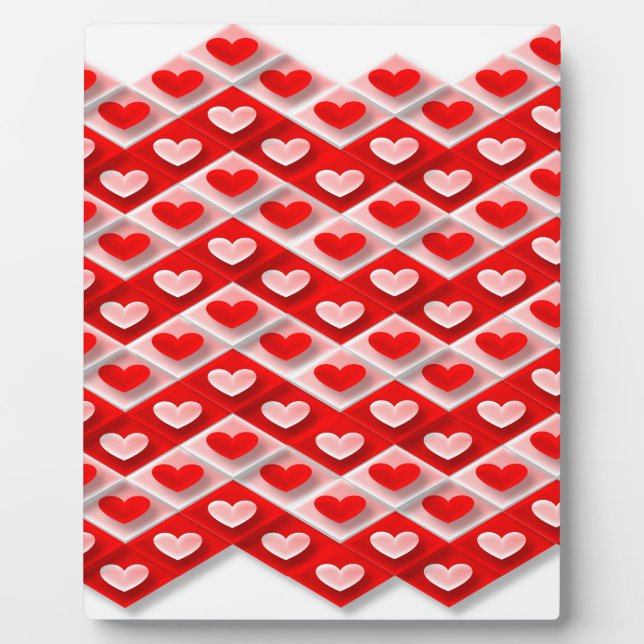 Love Heart Pattern Plaque (Front)
