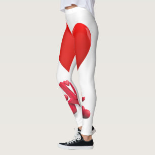 Love Heart Pattern Romantic Valentine's Legging