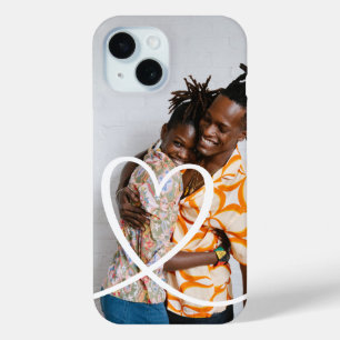 Love heart personalised photo custom made iPhone 15 case