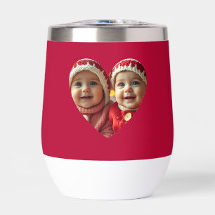 Love Heart Photo Water Bottle