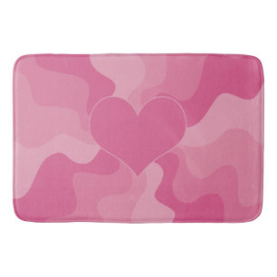 Love Heart - Pink Bath Mat