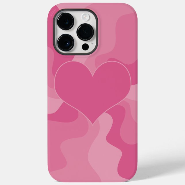 Love Heart - Pink Case-Mate iPhone Case (Back)