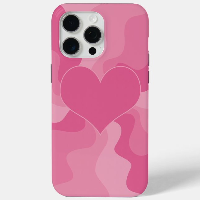 Love Heart - Pink Case-Mate iPhone Case (Back)