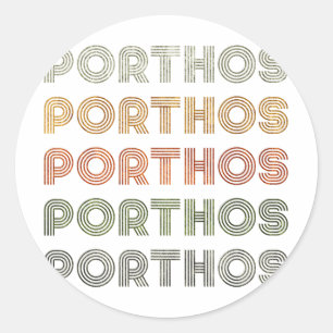Love Heart Porthos Tee Grunge Vintage Style Black Classic Round Sticker