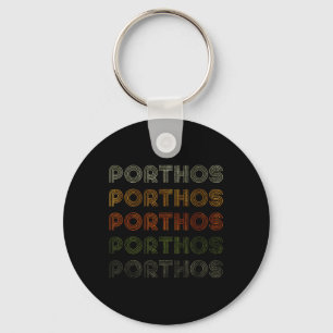 Love Heart Porthos Tee Grunge Vintage Style Black Key Ring