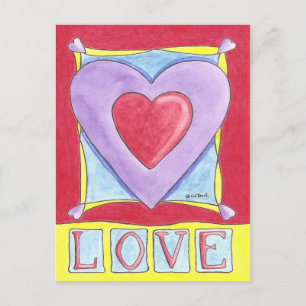 Love Heart Postcard