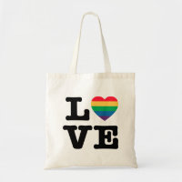 Love Heart Pride Tote Bag