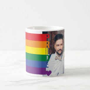 Love Heart Rainbow Gay Pride LGBT Photo Coffee Mug