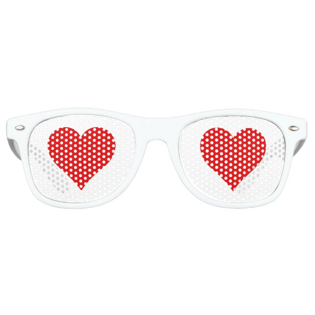 Love - Heart Retro Sunglasses (Front)