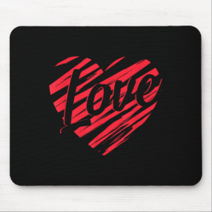 Love Heart Romantic Valentines Day Cute Lover Gift Mouse Pad