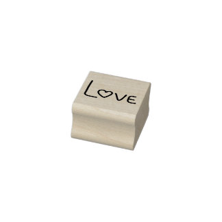 Love Heart Rubber Stamp