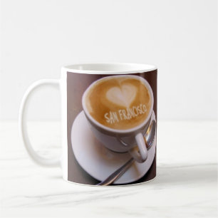 Love Heart San Francisco Cappuccino Coffee Cup Mug