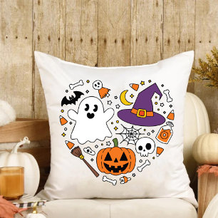 Love Heart Shape Our 1st Halloween Family New Home Cushion