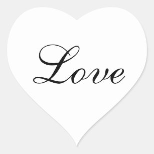 Love Heart Shape Sticker for Wedding Favour