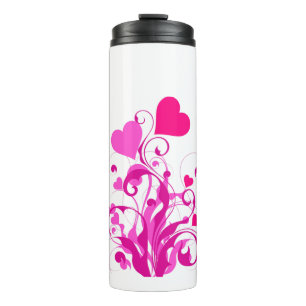 Love Heart Shapes Thermal Tumbler