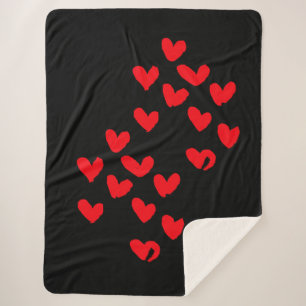 Love Heart Sherpa Blanket