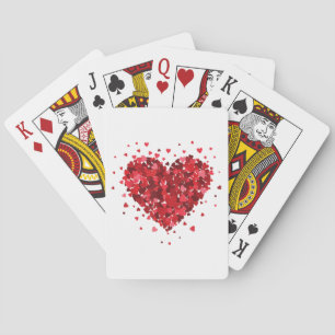 Love Heart Shirt For Womens Girls Boys Hearts Wome Playing Cards
