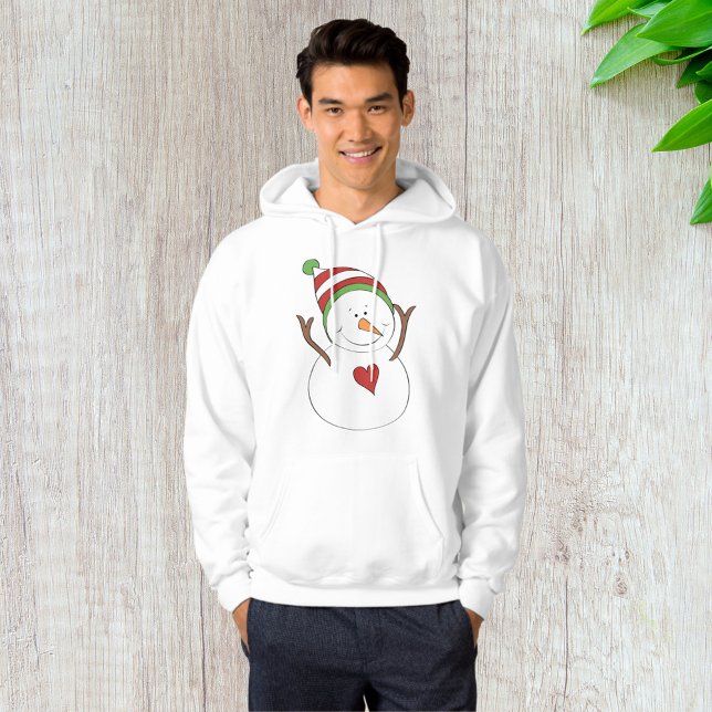 Love Heart Snowman Hoodie (Creator Uploaded)