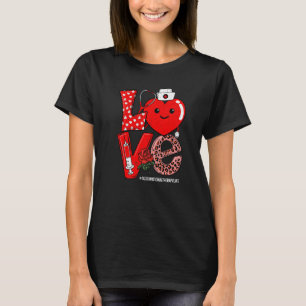 Love Heart Stethoscope Occupational Therapy Life V T-Shirt