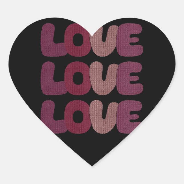 Love Heart Sticker (Front)