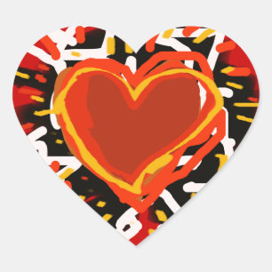 love heart sticker
