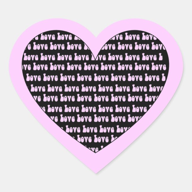 Love Heart Sticker (Front)