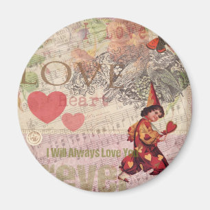 Love Heart Sweetheart Valentine Cherub Magnet