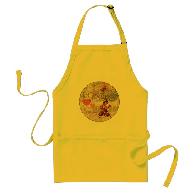 Love Heart Sweetheart Valentine Cherub Standard Apron (Front)