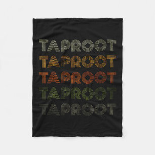 Love Heart Taproot Tee Grunge Vintage Style Black Fleece Blanket