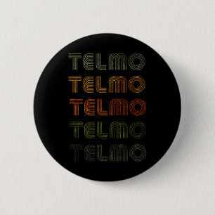 Love Heart Telmo Tee Grunge Vintage Style Black Te 6 Cm Round Badge