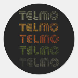 Love Heart Telmo Tee Grunge Vintage Style Black Te Classic Round Sticker