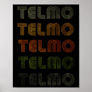 Love Heart Telmo Tee Grunge Vintage Style Black Te Poster