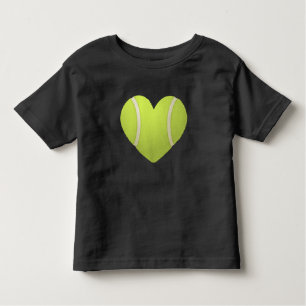 Love Heart Tennis  Valentine's Day  Tennis Players Toddler T-Shirt