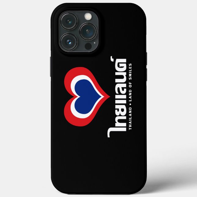 Love [Heart] Thailand ♦ Thai Language Script ♦ Case-Mate iPhone Case (Back)