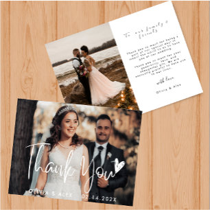  Love Heart  Thank You card