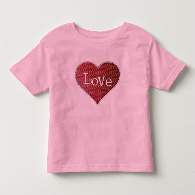 Love Heart Toddler T-Shirt (Front)