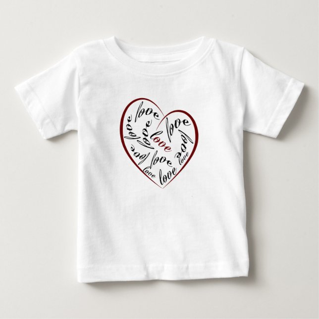 Love Heart Toddler Tee (Front)