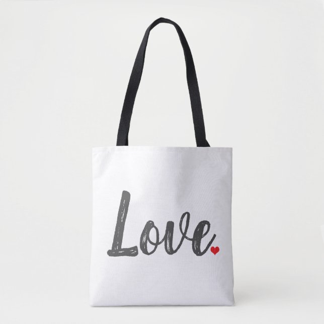 LOVE HEART TOTE BAG (Front)