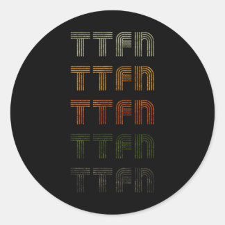 Love Heart Ttfn Tee Grunge Vintage Style Black Ttf Classic Round Sticker