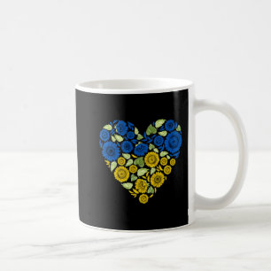 Love Heart Ukraine Sunflower Ukrainian Peace For U Coffee Mug