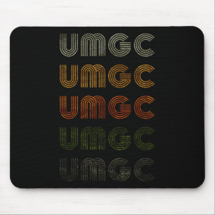 Love Heart Umgc Tee Grunge Vintage Style Black Umg Mouse Pad