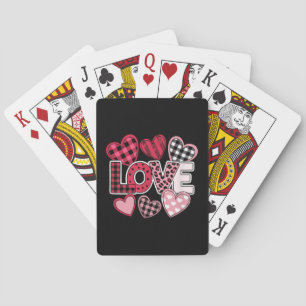 Love Heart Valentine Friends Friendship Love Quote Playing Cards
